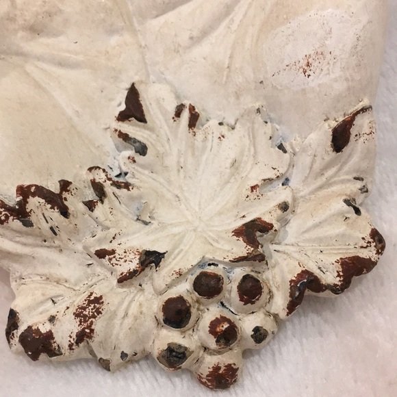 Open Hands Antiqued Ceramic  Trinket Holder, unique table accent NWOT 5” X 4” - Picture 8 of 11